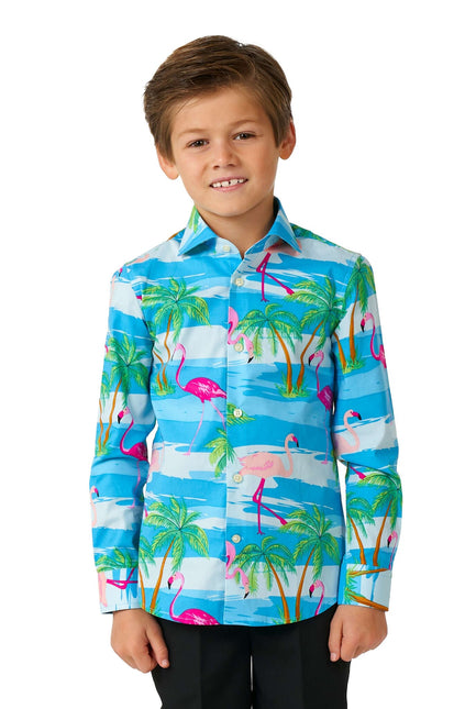 Hawaii Flamingo Shirt Junge <tc>OppoSuits</tc>