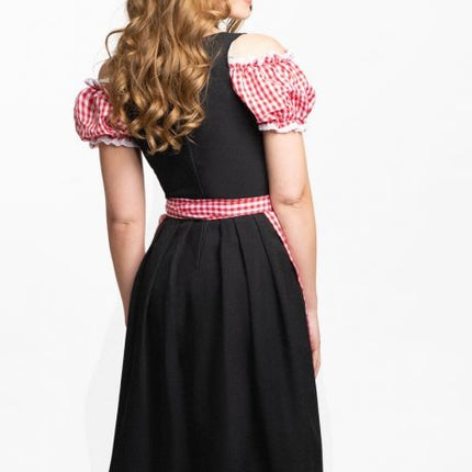 Dirndlkleid Oktoberfest Lang Rot