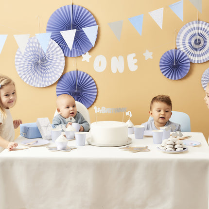 Blau-Gold-Girlanden 1,3 m
