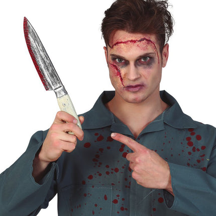 Halloween Blutiges Küchenmesser 33cm