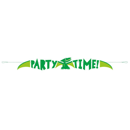 Dino Buchstabengirlande Party Time 1.53m