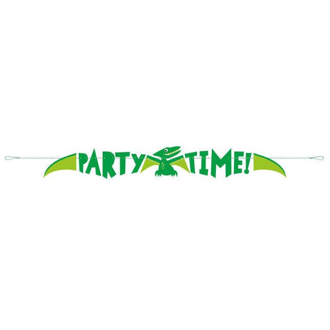 Dino Buchstabengirlande Party Time 1.53m