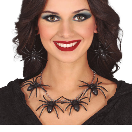 Halloween Halskette Spinnen