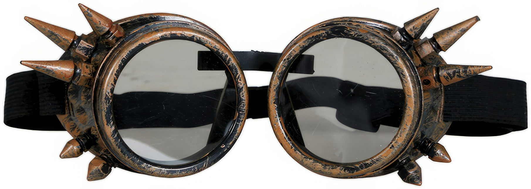 Steampunk Brille Braun