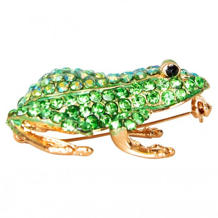 Brosche Frosch 5X4.5Cm