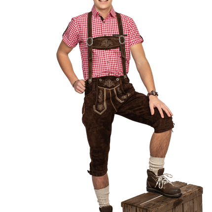 Lederhose Braun Männer Lang