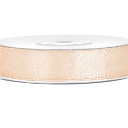 Satinband Vanillecreme 12mm 25m