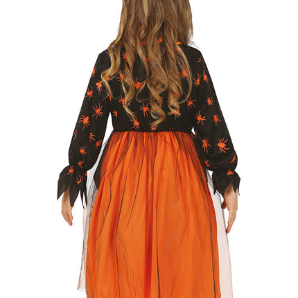 Halloween Kostüm Mädchen Hexe Kürbis