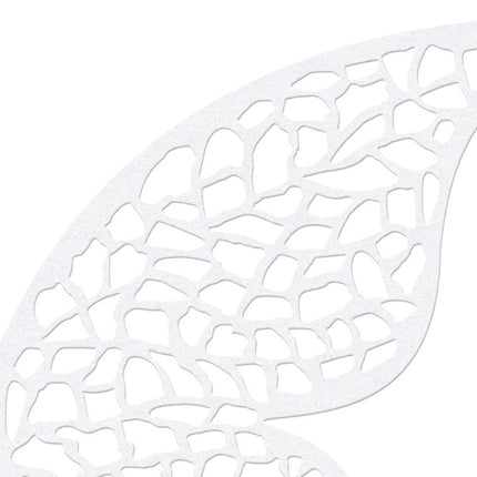 Tischdekoration Schmetterling Papier Weiß 8cm 10Stk