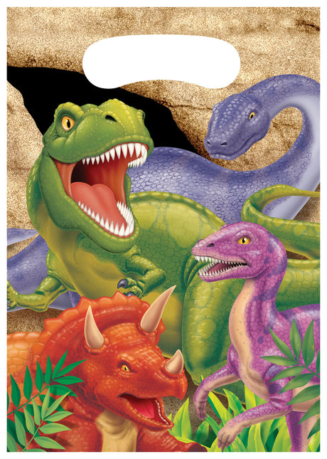 Dino Sharing Bags 23cm 8St.