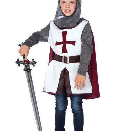 Ritter Kostüm Kind Kreuz 4 Stück