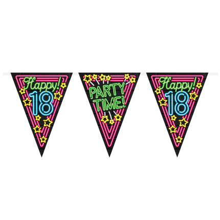 Girlanden 18 Jahre Neon 10m