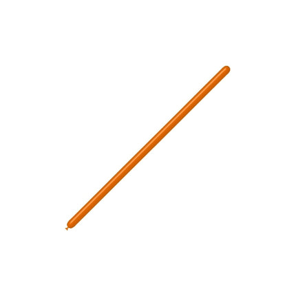 Orangefarbene Modellierballons 2,5cm 150cm 100Stk.