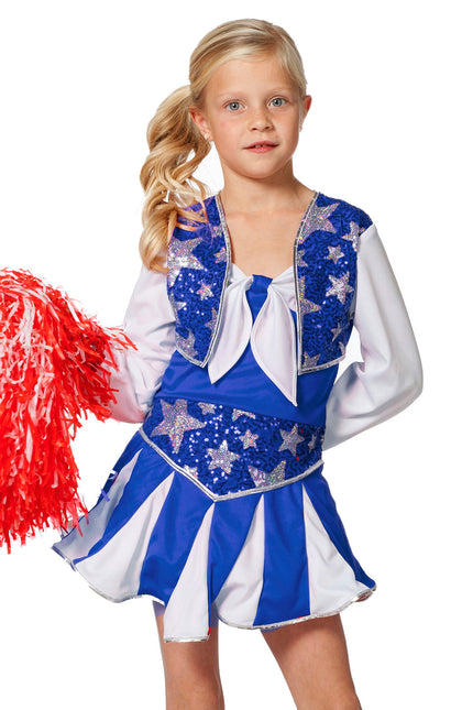 Cheerleader Anzug Blau Kind