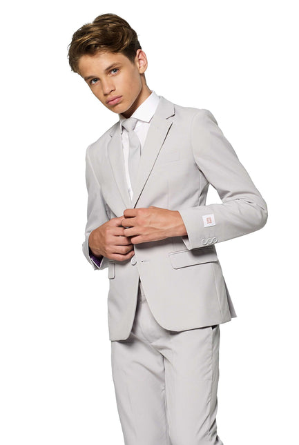 Grauer Anzug Junge Teenager <tc>OppoSuits</tc>