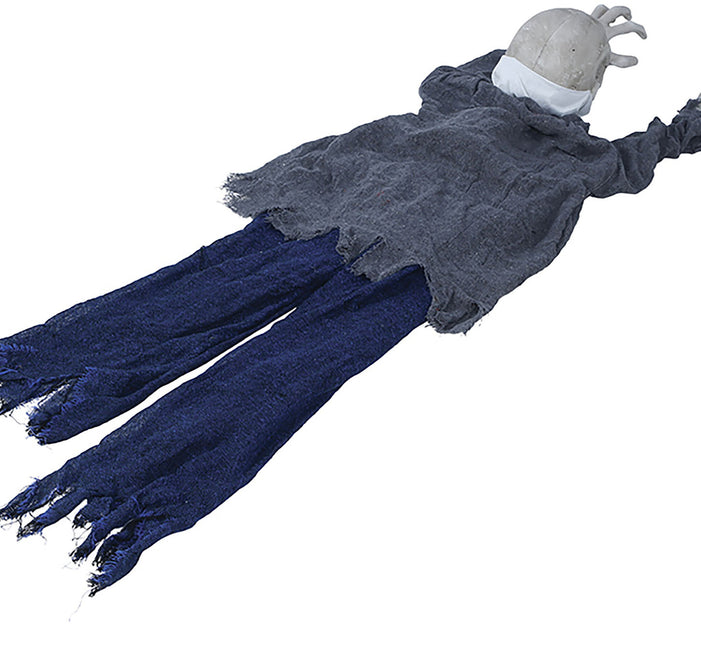 Halloween Tischdekoration Zombie mit Licht und Sound 1,4m