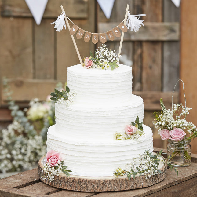 Tortenaufleger Mr & Mrs 18cm