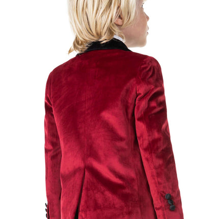 Bordeauxroter Samtblazer Junge <tc>OppoSuits</tc>