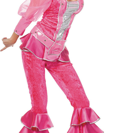 Disco-Anzug Rosa Damen