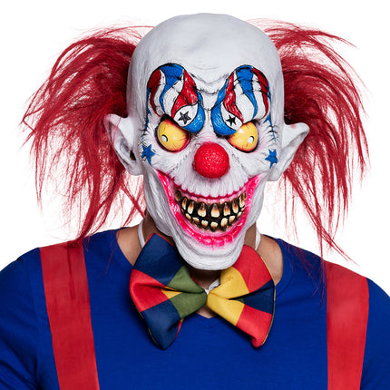 Halloween Maske Horror Clown Rotes Haar