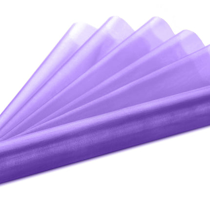 Fliederfarbener Organza-Stoff 16cm 9m