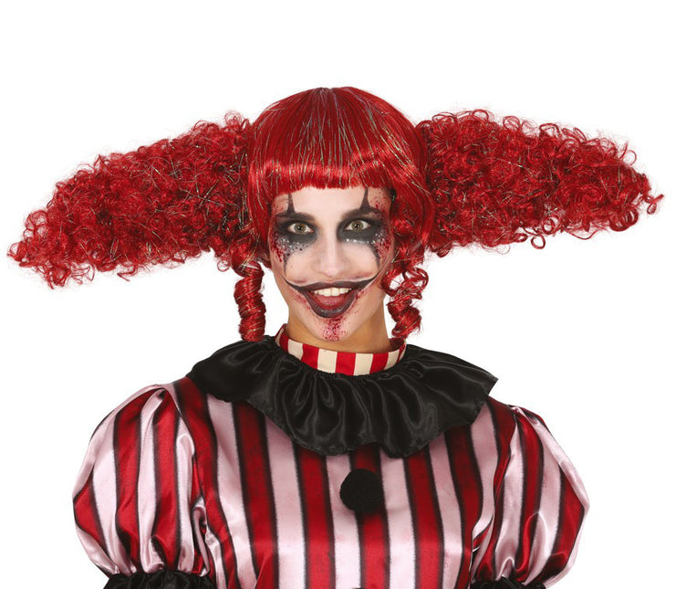 Halloween Perücke Chignons Rot