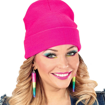 Neon pinker Hut
