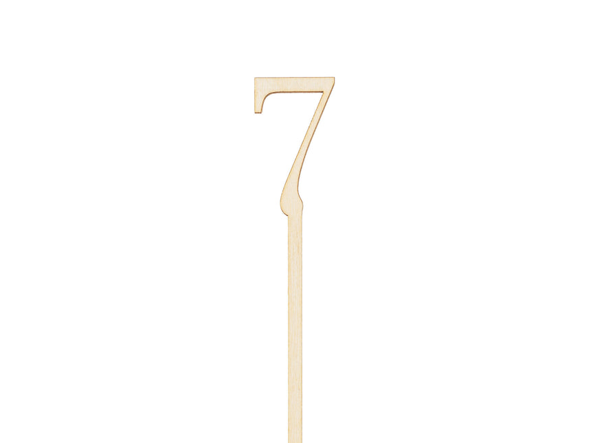 Tischnummern Holz 25cm 10Stück
