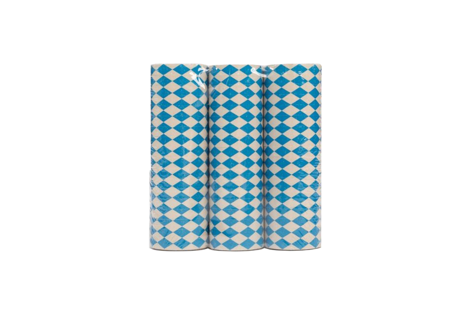 Serpentine Weiß Blau 4m 3Stück