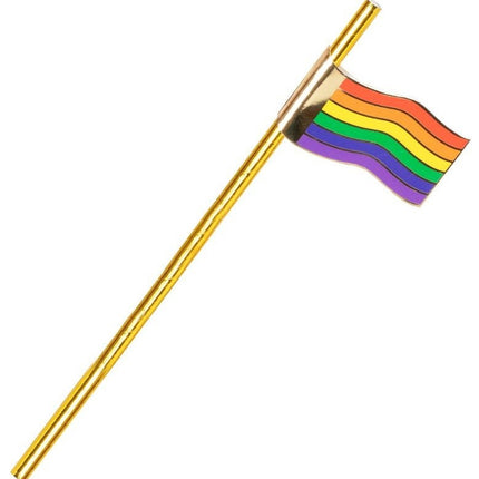 Goldene Strohhalme Regenbogen 16 Stk.