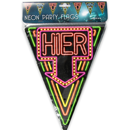 Girlanden Here's the Party Neon 10m