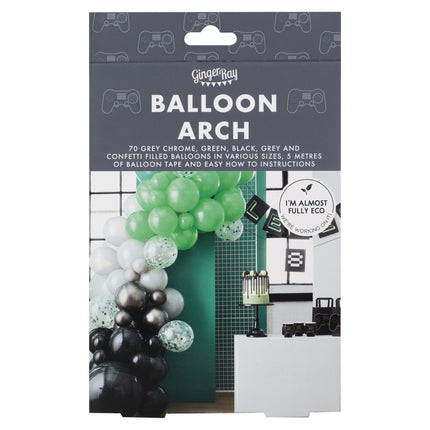 Ballonbogen Schwarz/Grün