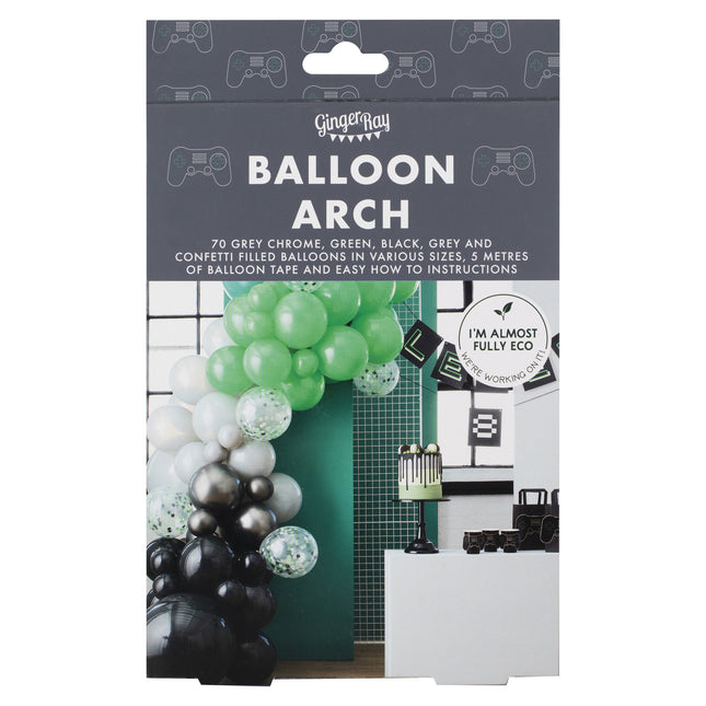 Ballonbogen Schwarz/Grün