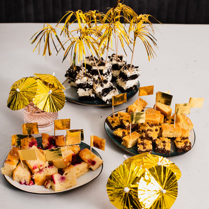 Goldene Cocktailstäbchen 50 Stück