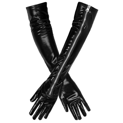 Handschuhe Leder-Look Kinky
