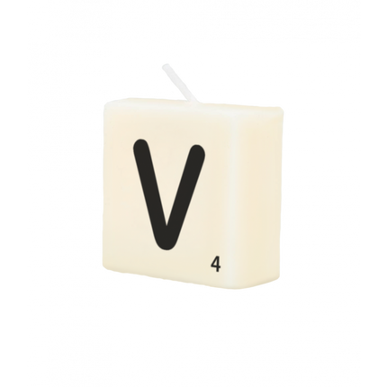 Buchstabe Kerze V 4cm