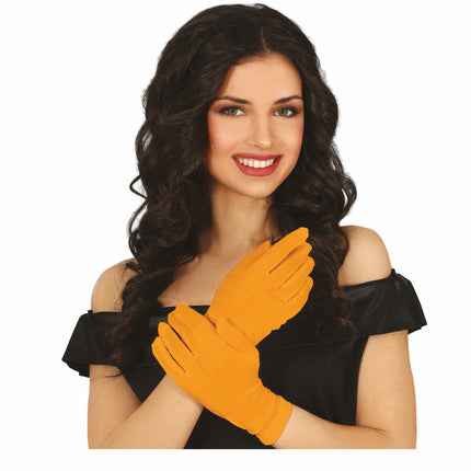 Orange Handschuhe 20cm