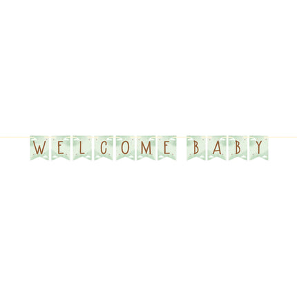 Buchstaben-Tragetuch Welcome Baby 2.6m