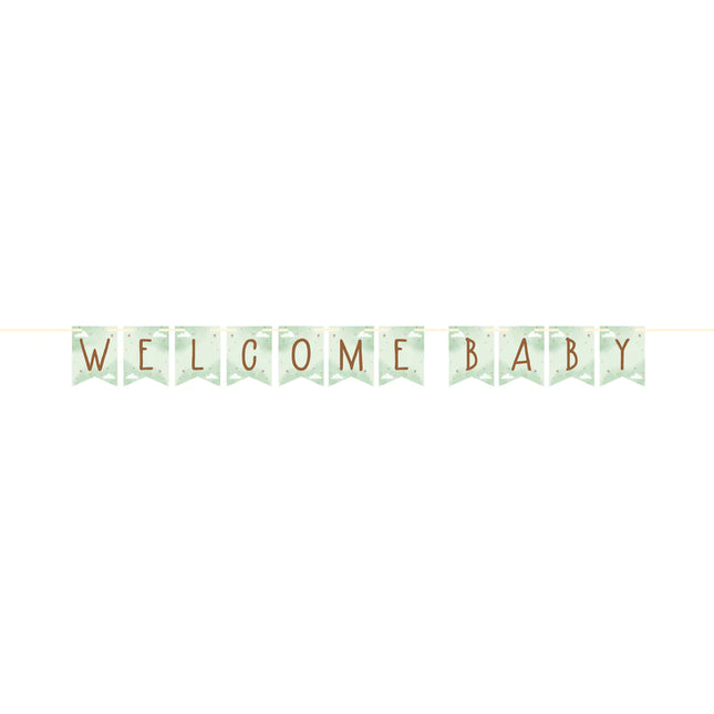 Buchstaben-Tragetuch Welcome Baby 2.6m