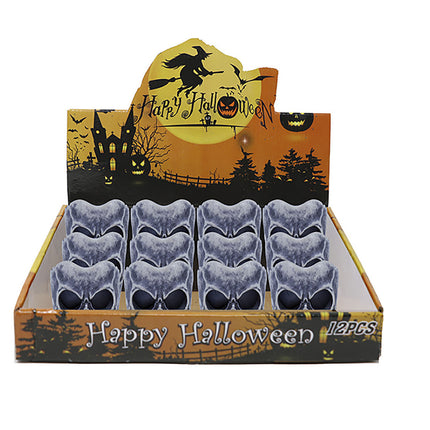 Halloween Tischdekoration Totenkopf Kerze 6cm