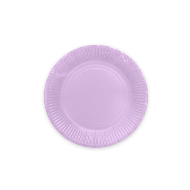 Fliederfarbene Pappteller 18cm 8Stück