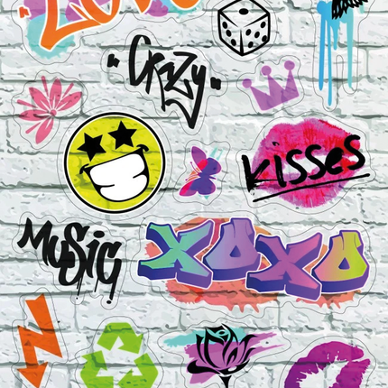 Aufkleber Graffiti