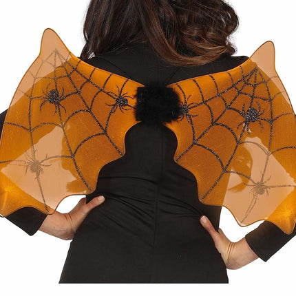 Orange Halloween Flügel Fledermaus 60cm