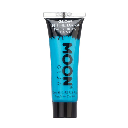 Moon Glow Glow in the Dark Face Paint Blau 12ml