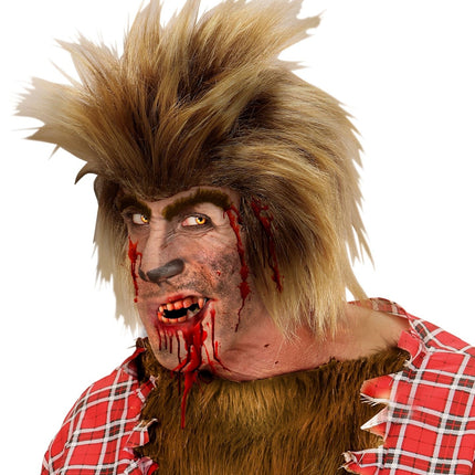 Röhrchen mit Blut und Zähnen