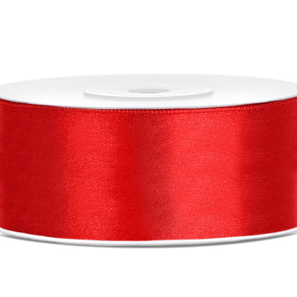 Satinband Rot 25mm 25m