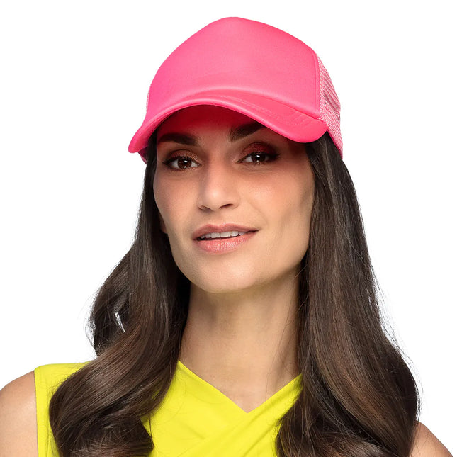 Neon Rosa Kappe Einstellbar