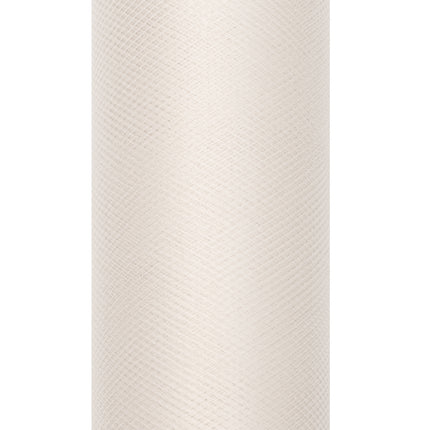 Vanillecreme Tüllrolle 30cm 9m
