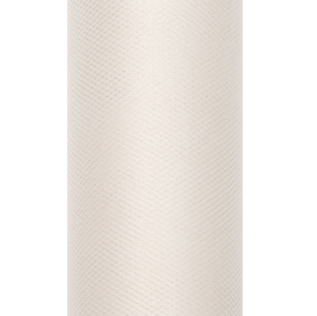 Vanillecreme Tüllrolle 30cm 9m