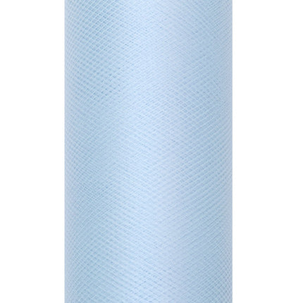 Hellblaue Tüllrolle 30cm 9m